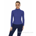 Donna Long Baselayer Equestre Top Navy Blue